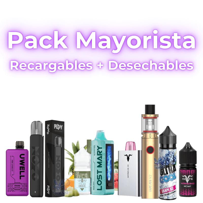 Pack Mayorista - Recargables + Desechables