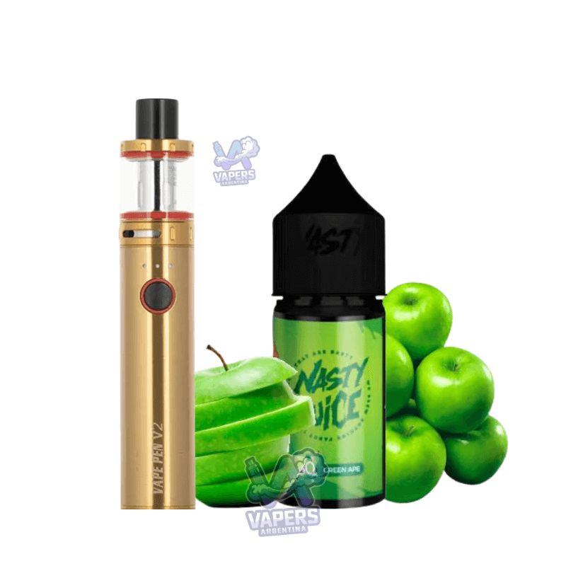 Combo Smok Vape Pen 22 Vaper Recargable + Líquido E-Juice Nasty 100mL 3mg