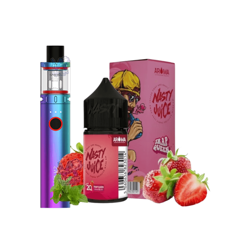 Combo Smok Vape Pen 22 Vaper Recargable + Líquido E-Juice Nasty 100mL 3mg