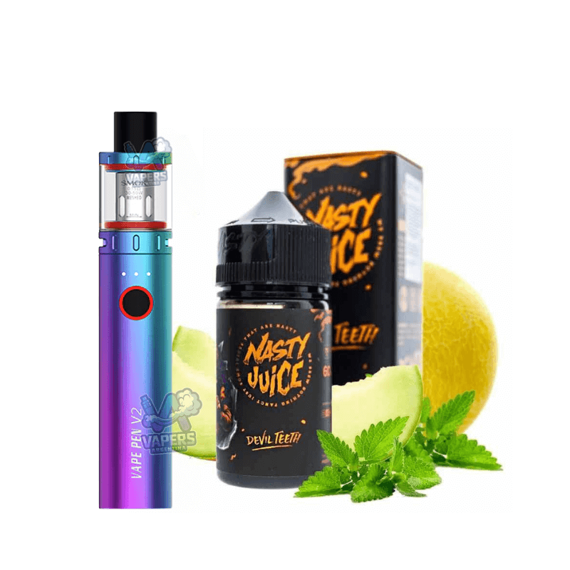 Combo Smok Vape Pen 22 Vaper Recargable + Líquido E-Juice Nasty 100mL 3mg