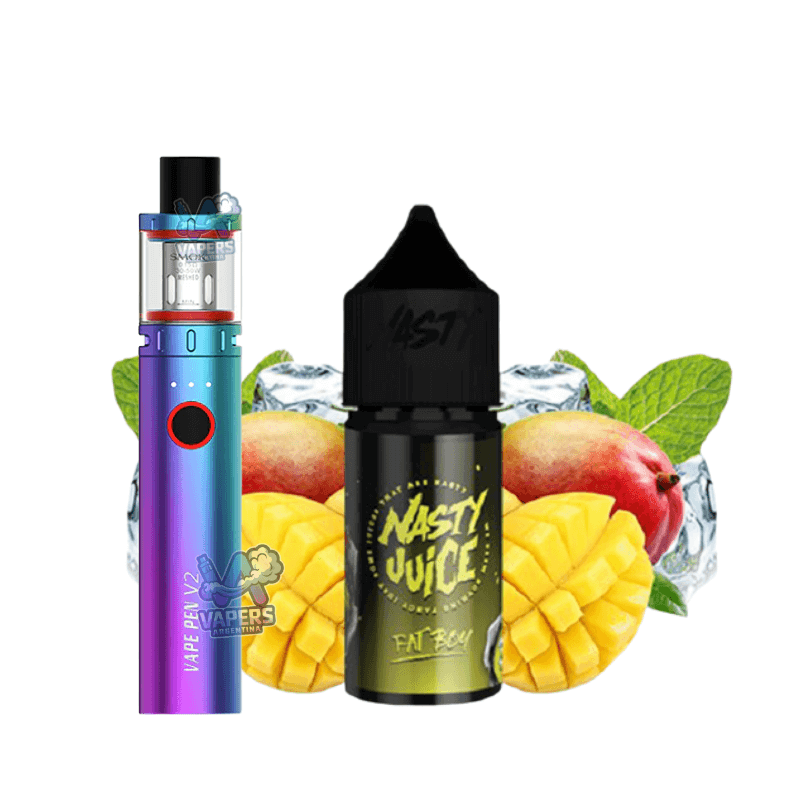 Combo Smok Vape Pen 22 Vaper Recargable + Líquido E-Juice Nasty 100mL 3mg