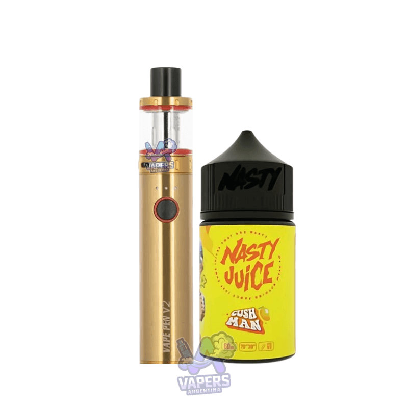 Combo Smok Vape Pen 22 Vaper Recargable + Líquido E-Juice Nasty 100mL 3mg