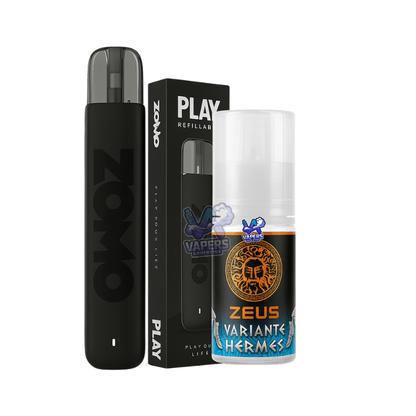 Zomo Play + Zeus Salt 0% Nicotina 100% Placer