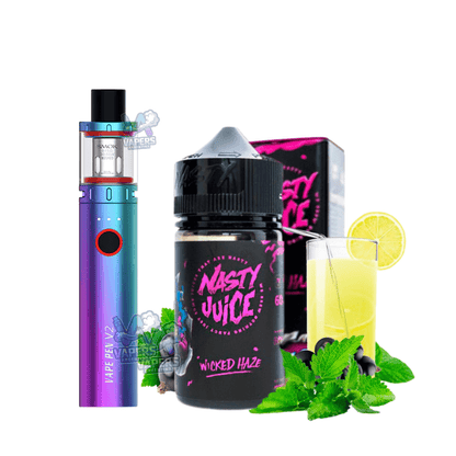 Combo Smok Vape Pen 22 Vaper Recargable + Líquido E-Juice Nasty 100mL 3mg