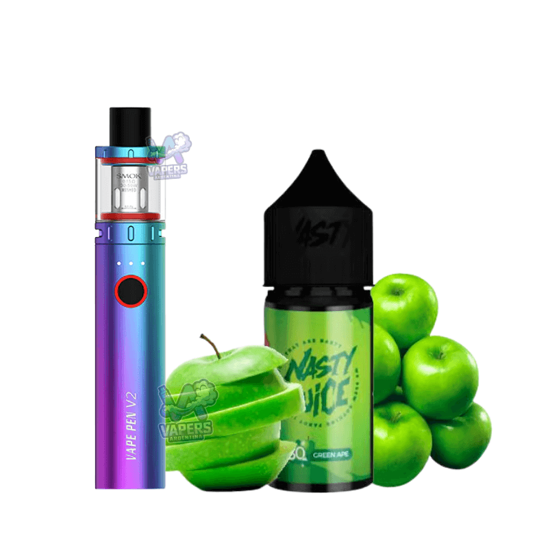 Combo Smok Vape Pen 22 Vaper Recargable + Líquido E-Juice Nasty 100mL 3mg