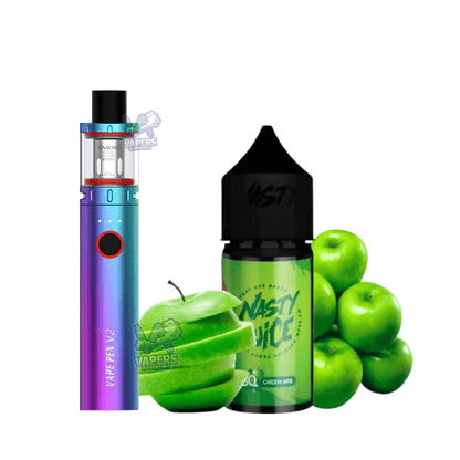 Combo Smok Vape Pen 22 Vaper Recargable + Líquido E-Juice Nasty 100mL 3mg