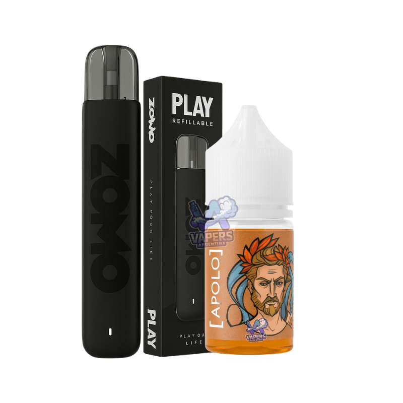 Zomo Play + Zeus Salt 0% Nicotina 100% Placer